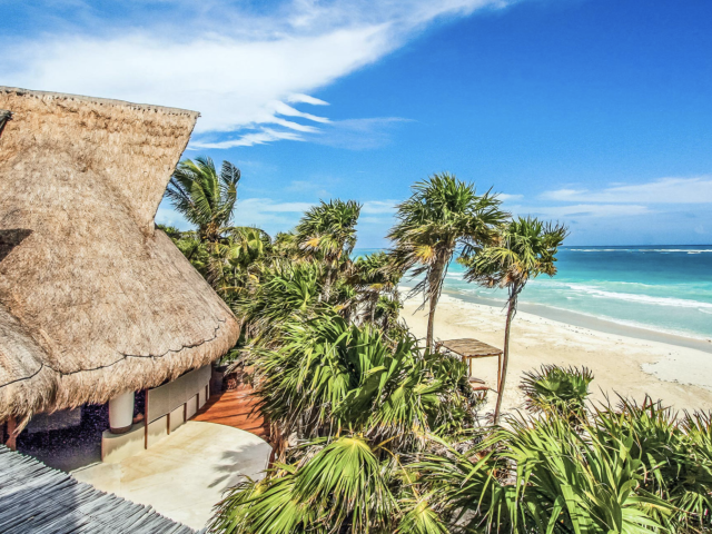 One-of-a-Kind 5 Bedroom Luxury Secluded Beachfront Eco Villa in the Sian Ka'an Biosphere Reserve, Tulum, Mexico