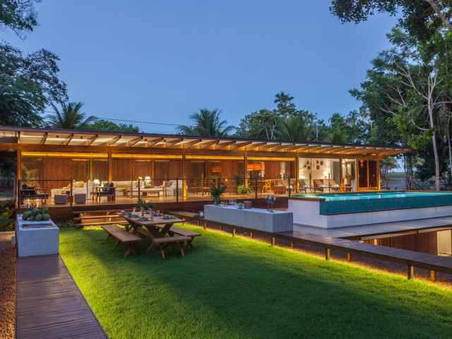 One-of-a-Kind 6 Bedroom Tropical Luxury Designer Rainforest Villa for Sale in Trancoso, Brazil