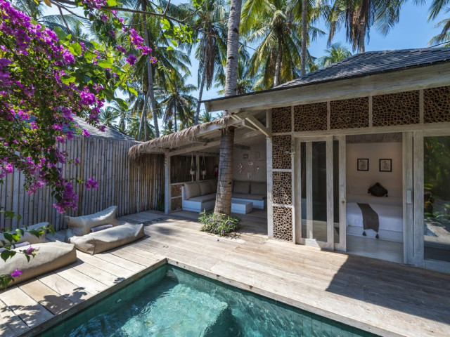 Charming 4* Boutique Hotel with 11 1-2 Bedroom Villas in the Gili Islands, Indonesia