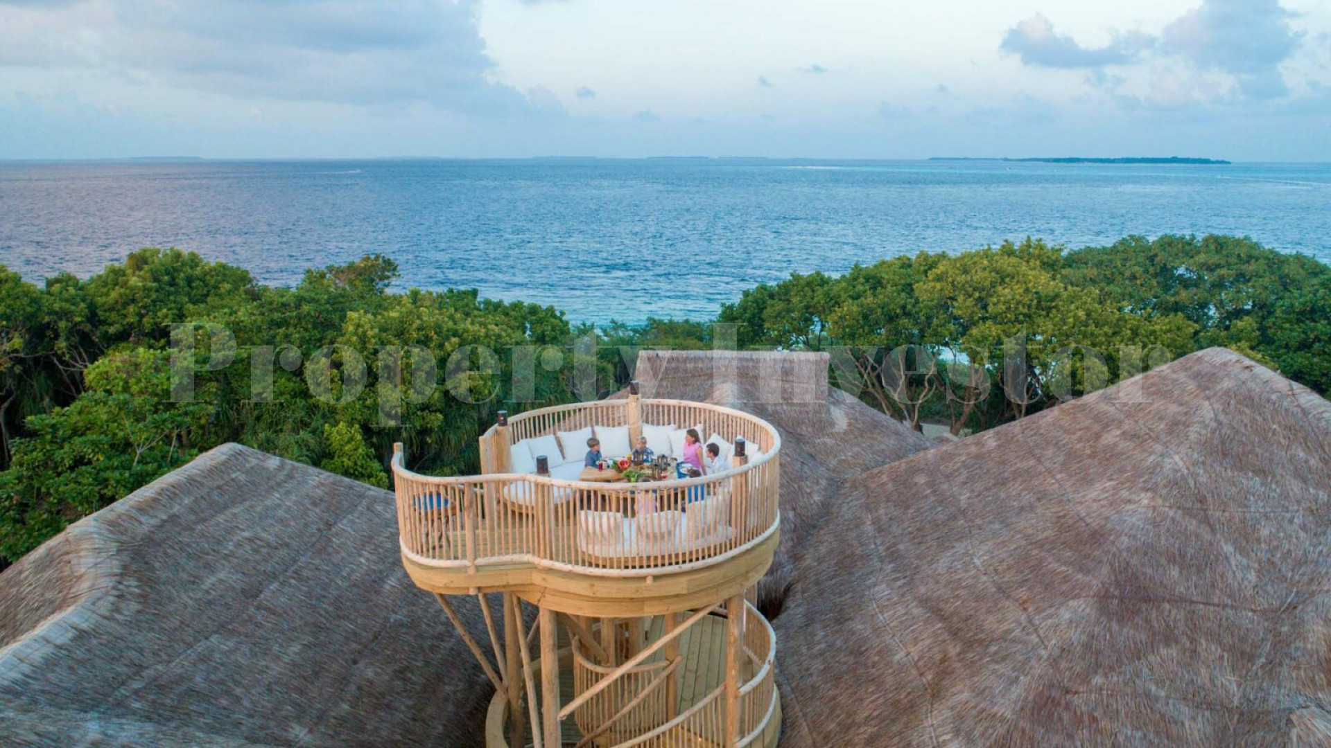 One-of-One 5 Bedroom Luxury Eco Resort Sunrise Villa with Viewing Moonlight Tower for Private Ownership in the Maldives