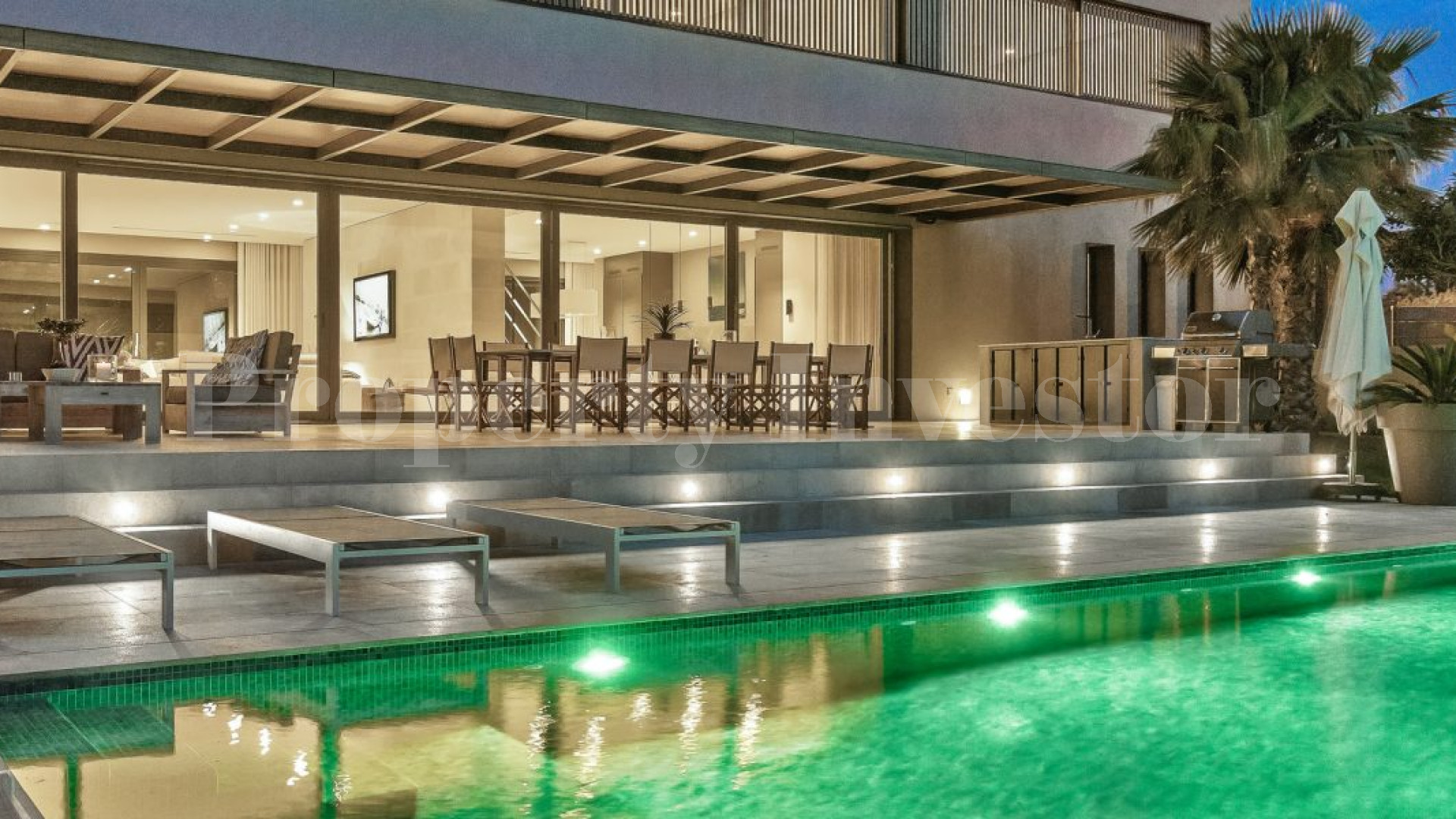 Chic 6 Bedroom Designer Sea View Villa in Sought After Location of Santa Ponsa