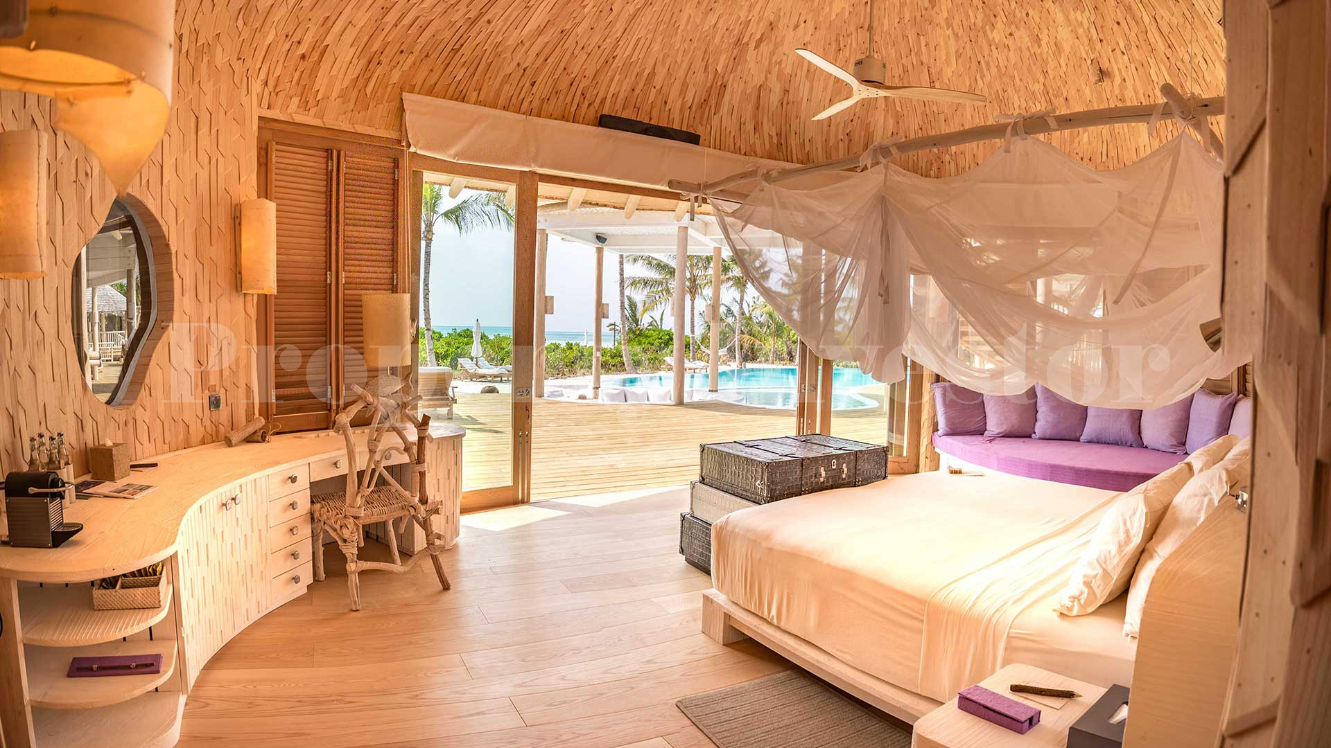 Эксклюзивная частная резиденция на острове с 3 спальнями и водной горкой на Мальдивах
