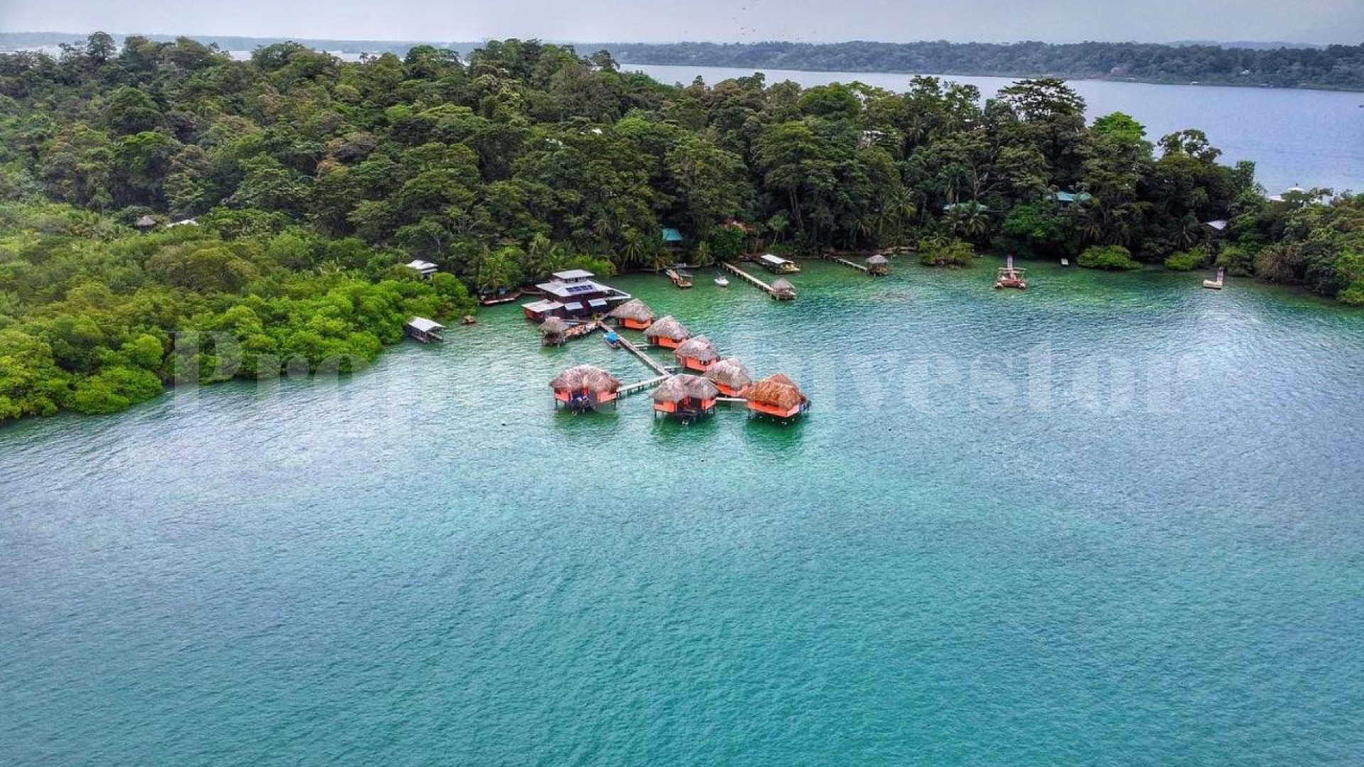 5.6 Acre Boutique Overwater Bungalow Eco-Resort & Nature Reserve for Sale in Bocas del Toro, Panama