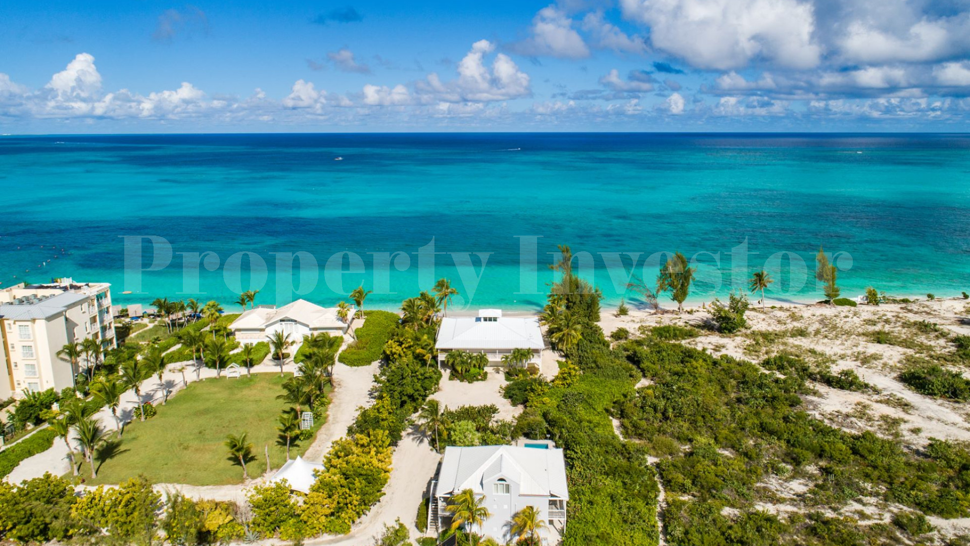 Beautiful 6 Bedroom Caribbean Style Luxury Beachfront Villa with Private Beach Access for Sale in Grace Bay, Turks & Caicos