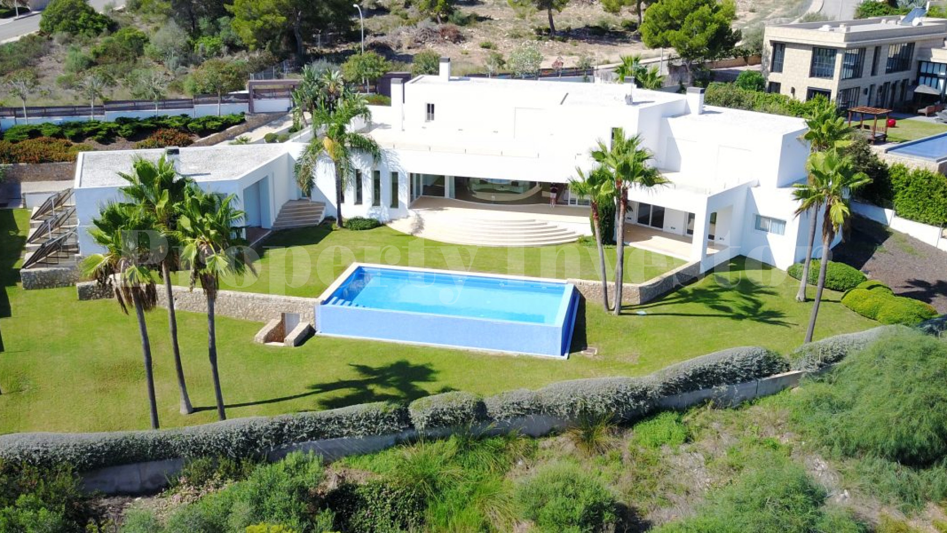 Minimalist 6 Bedroom Villa with Sea Views in Sol de Mallorca