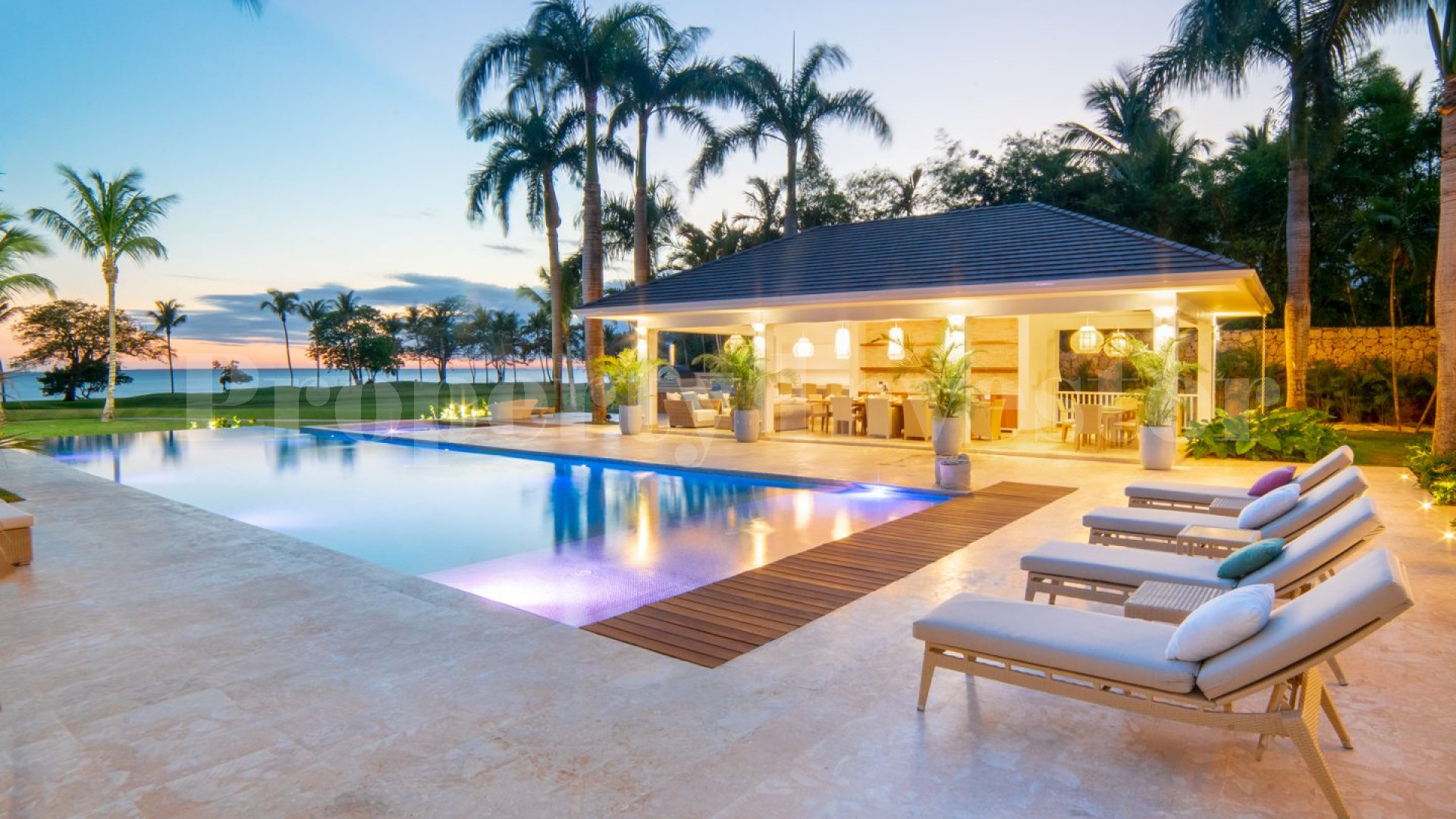 Modern Colonial 7 Bedroom Luxury Villa with Fabulous Golf & Ocean Views for Sale in La Romana, Dominican Republic