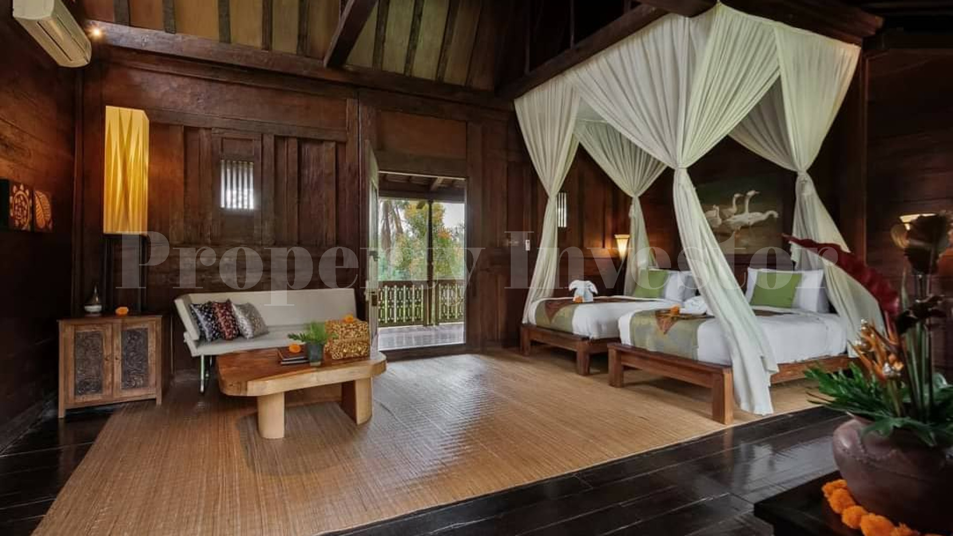 Lush 4 Bedroom Balinese Estate with Jungle & Valley Views for Sale in North-Ubud, Bali