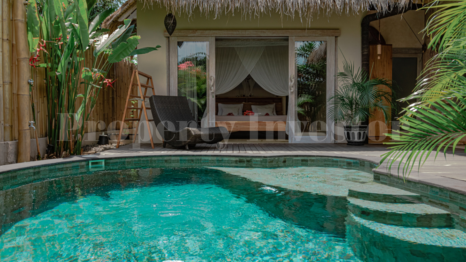 Уникальный островной бутик отель на 4 виллы на Гили Эйр, Индонезия