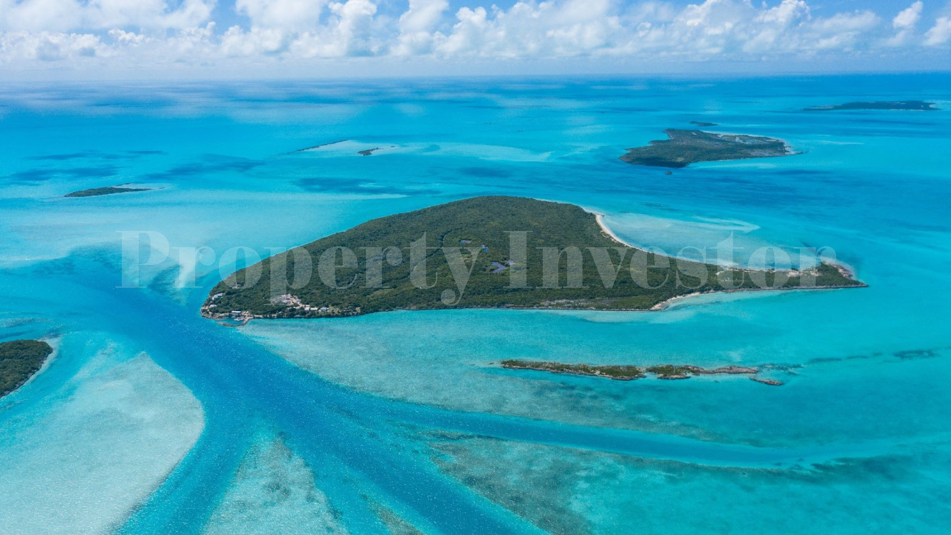Self Sustainable 104 Hectare Private Island & Residence with Solar Array & Battery Backup for Sale in the Exuma Cays, the Bahamas