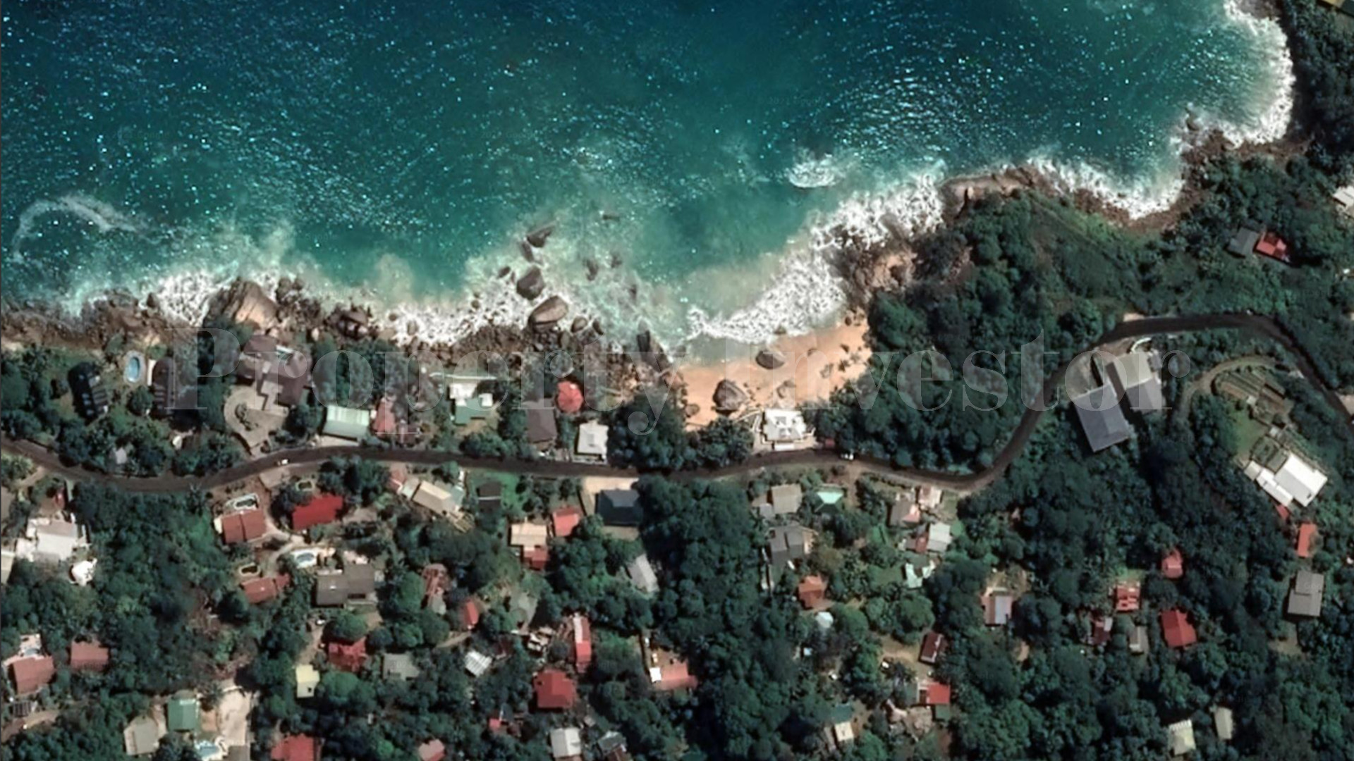 Large 5,000 m² Beachfront Lot for Residential or Commercial Development for Sale on Mahé's Northern Coast, Seychelles