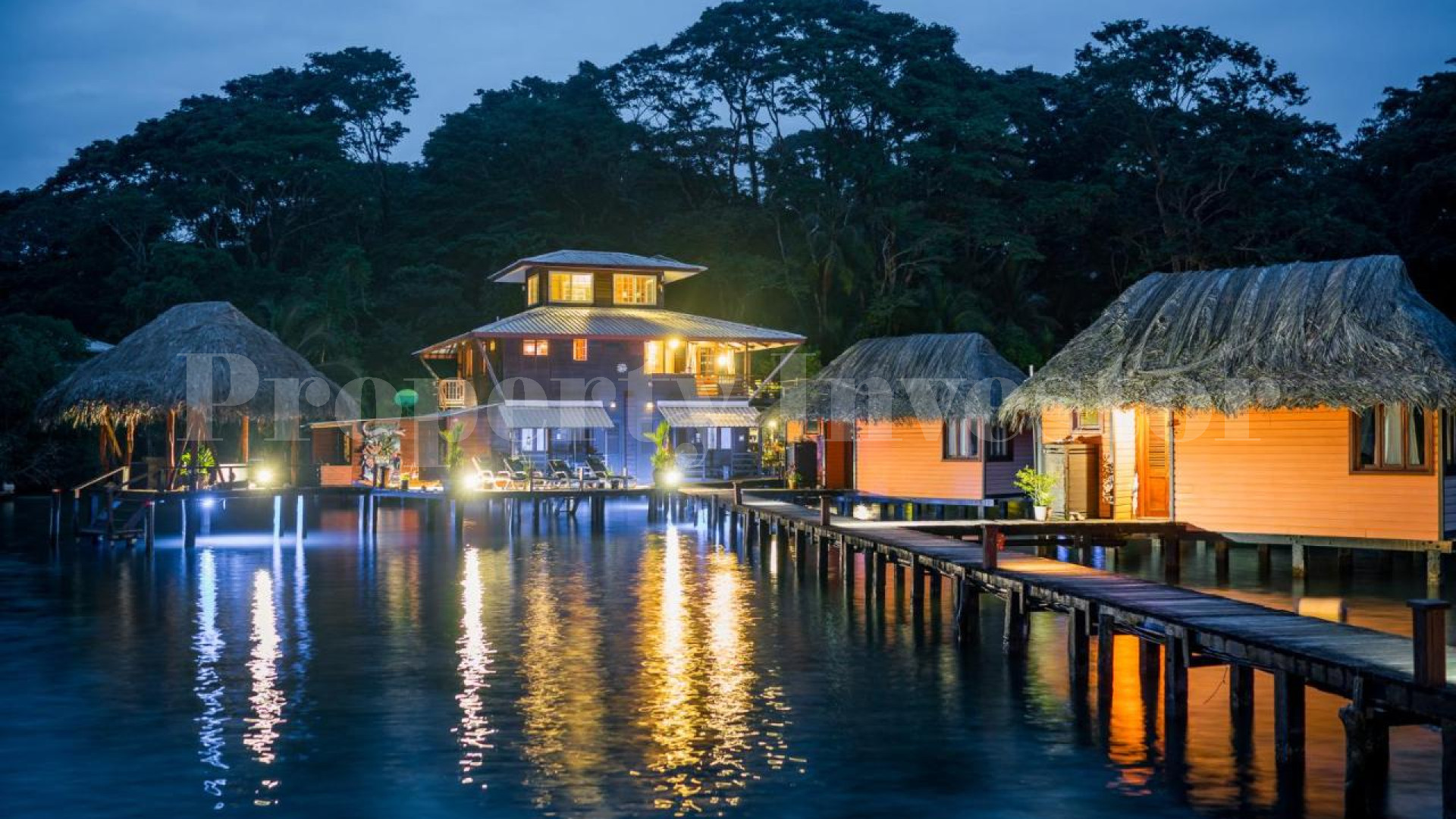 5.6 Acre Boutique Overwater Bungalow Eco-Resort & Nature Reserve for Sale in Bocas del Toro, Panama