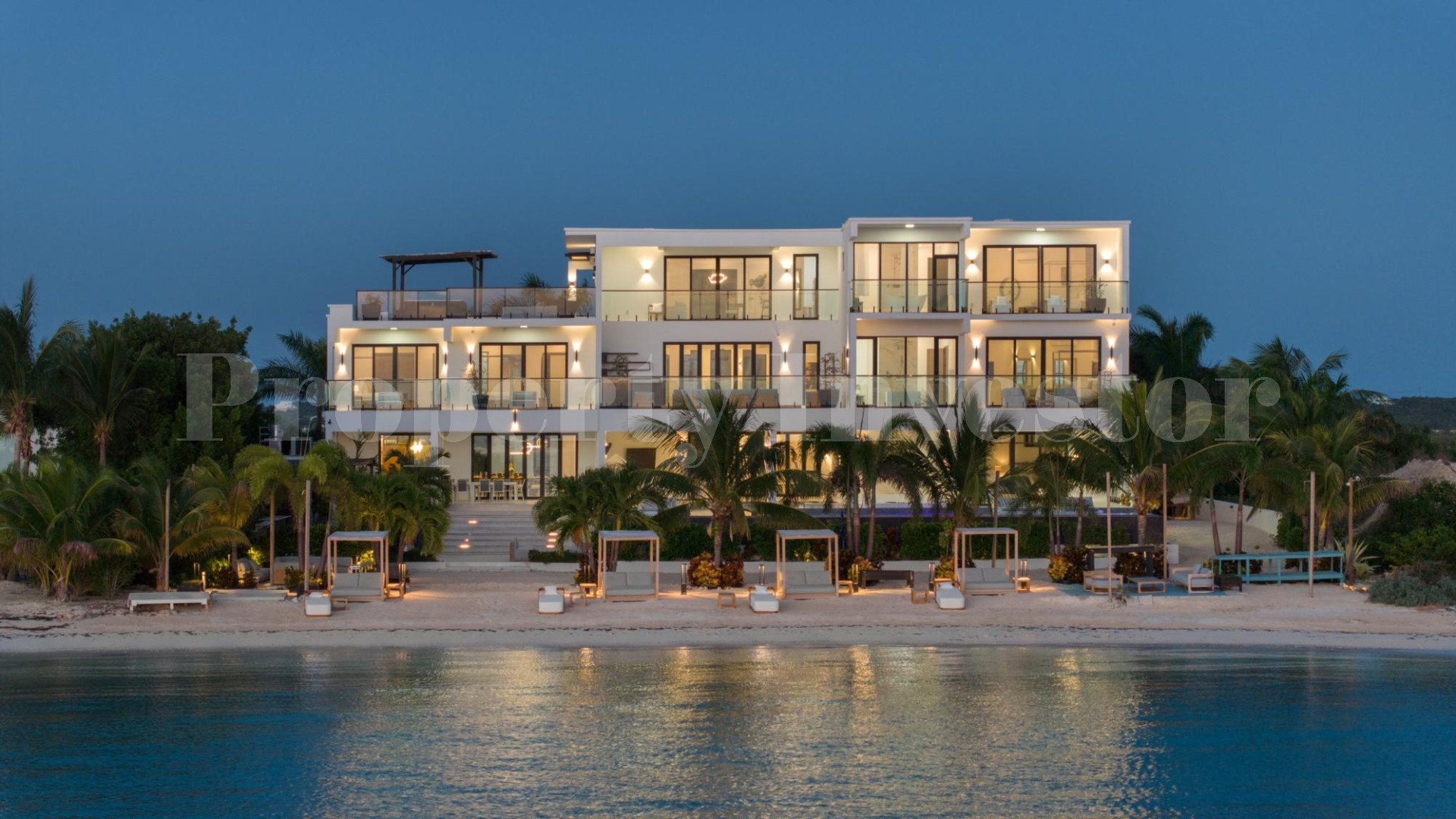 Premier 10 Bedroom Beachfront Trophy  Estate for Sale in Turtle Tail, Turks & Caicos