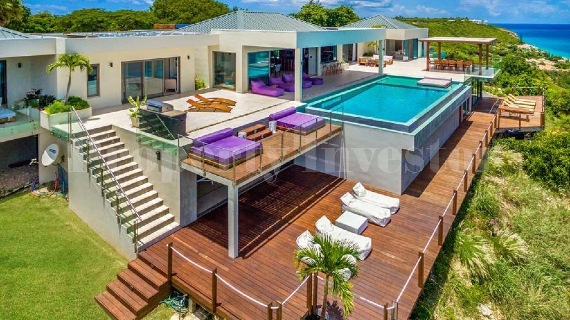 Jaw-dropping 5 Bedroom Luxury Oceanview Villa for Sale in Les Terres Basses, St. Martin