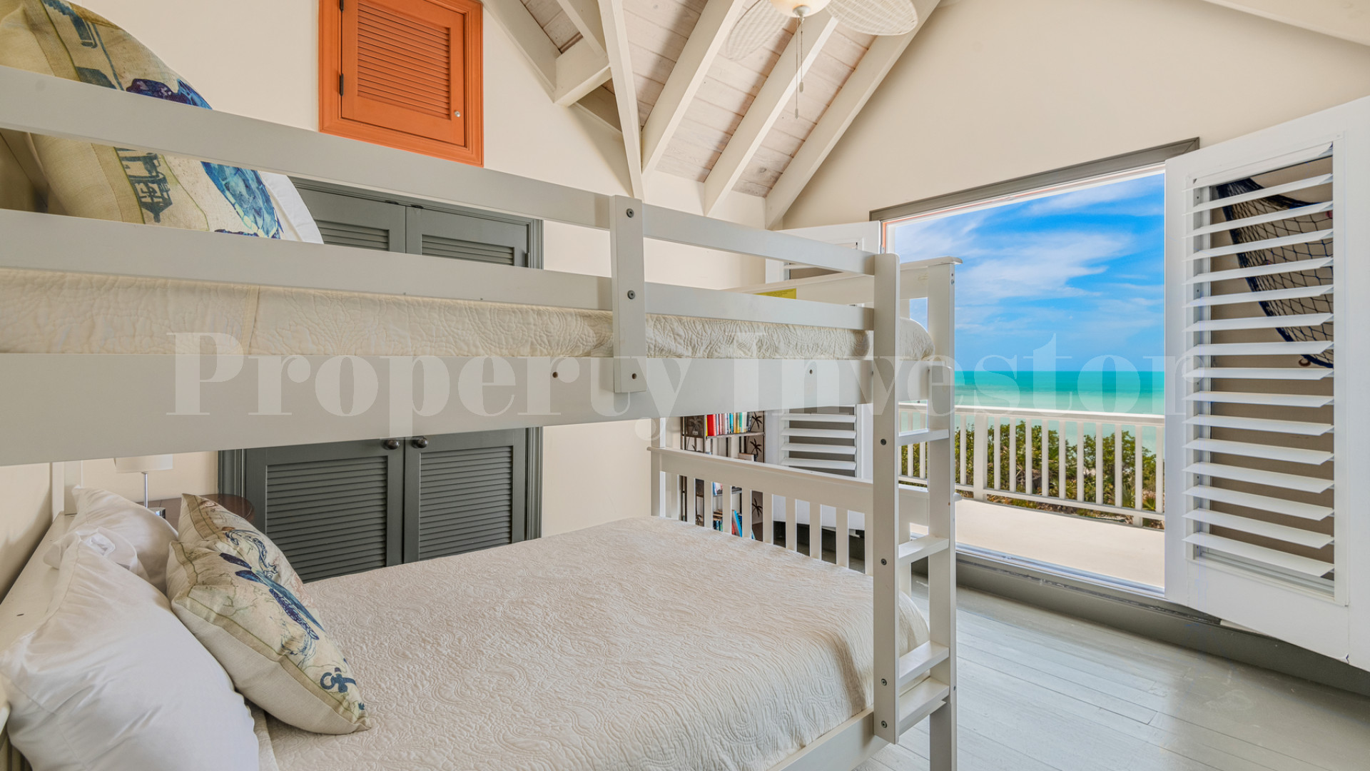 Fantastic 4 Bedroom Cape Cod Style Luxury Beach House for Sale  on Taylor Bay Beach, Turks & Caicos
