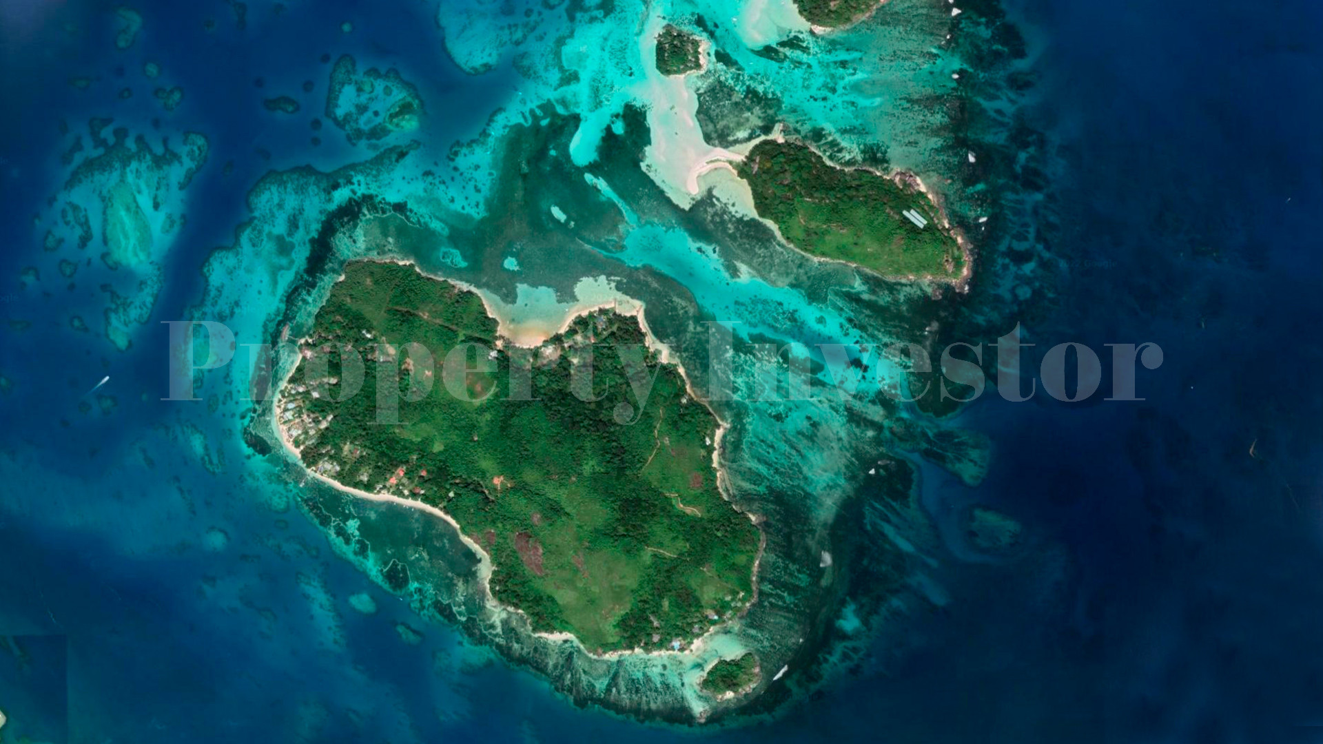 Участок земли 97 соток с 30 метровым берегом пляжа под туристическую застройку на острове Сёрф, Сейшелы