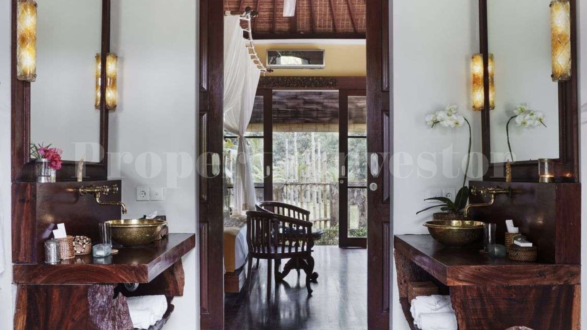 Элегантная роскошная вилла на 4 спальни в традиционном балийском стиле в северном Убуде, Бали