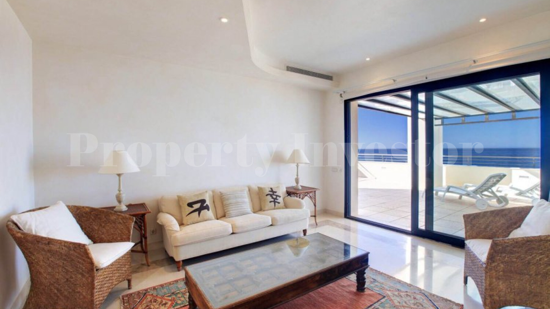 Absolute Frontline 3 Bedroom Sea View Duplex Penthouse in Oasis de Banús
