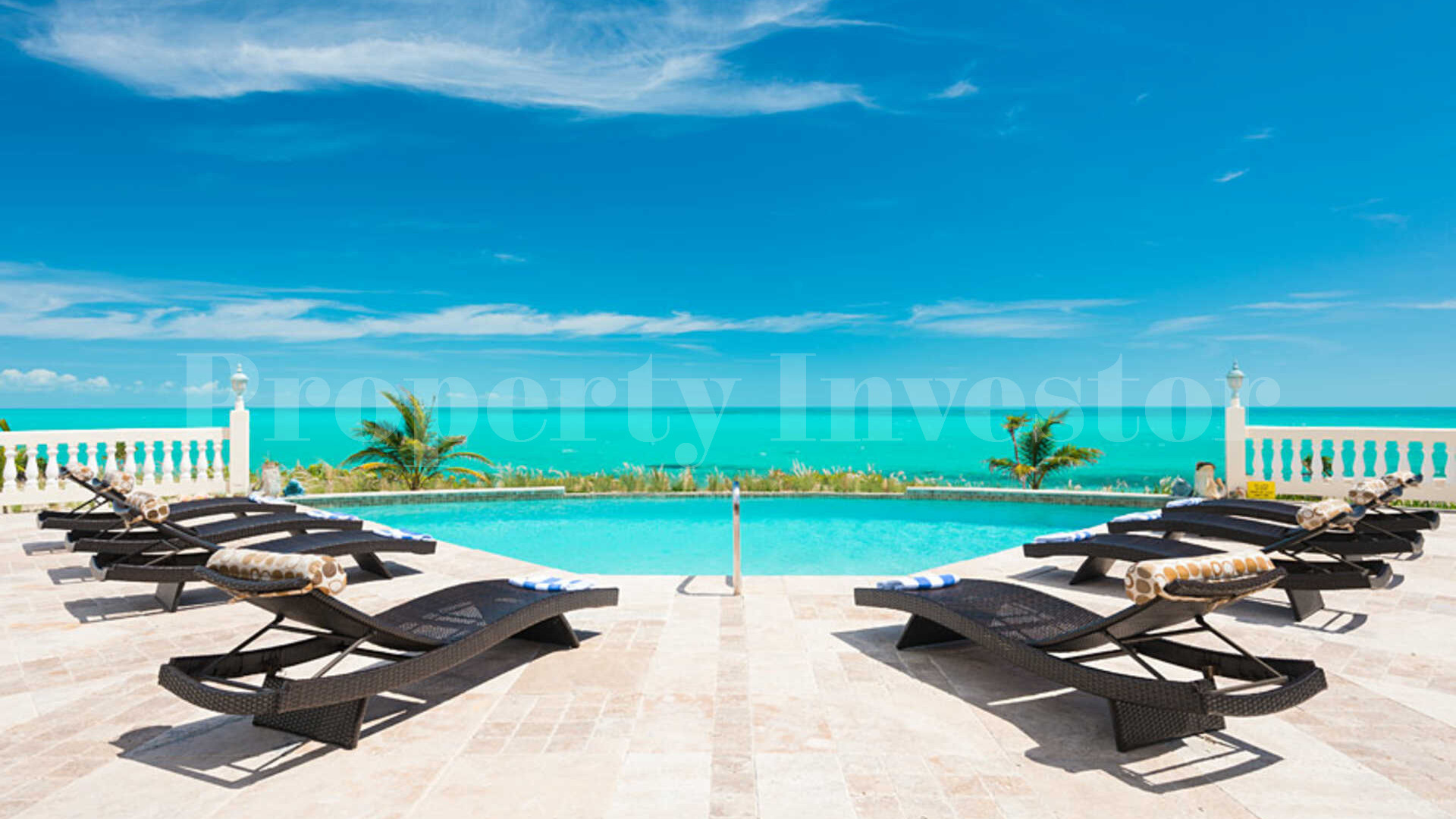Popular 7 Bedroom Beachfront Rental Villa on Long Beach, Turks & Caicos