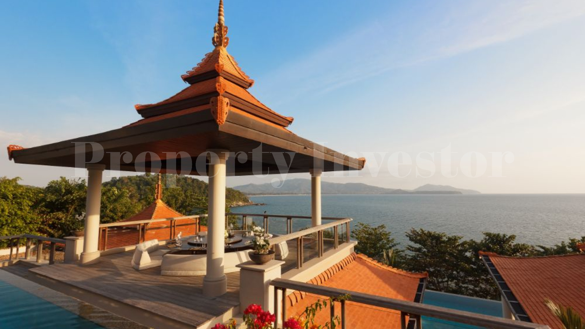 Fabulously Unique 6 Bedroom Oceanview Luxury Villa with 180° Panoramic Views & Private Beach for Sale in a 5* World Class Resort in Phuket