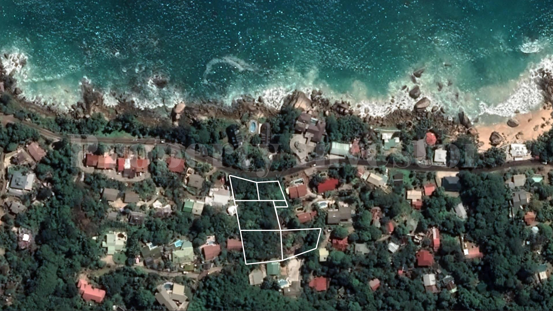 Участок земли 49,3 сотки расположенный в отличном месте под жилой или коммерческий проект на севере о.Маэ, Сейшелы