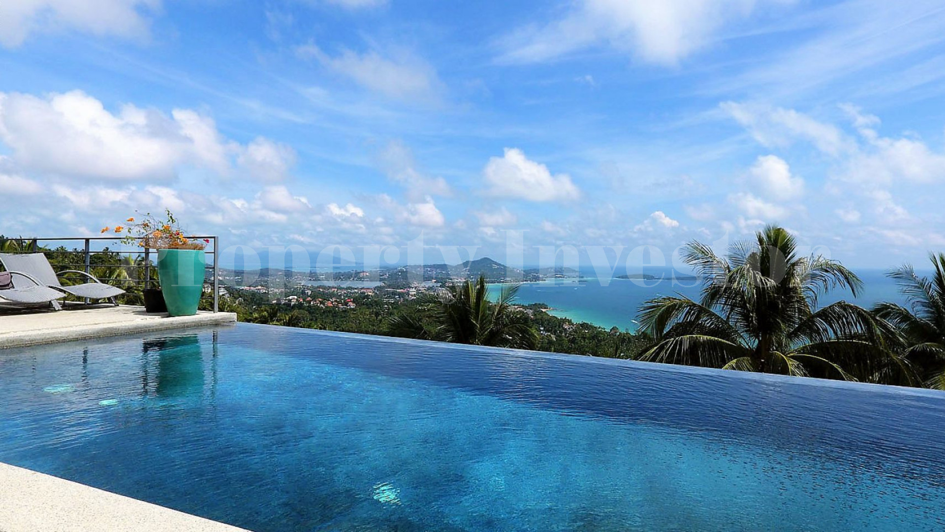 Вилла на 3 спальни с панорамным видом на море на Ко Самуи, Тайланд