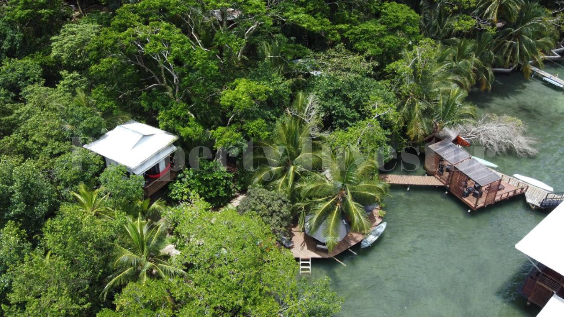 5.6 Acre Boutique Overwater Bungalow Eco-Resort & Nature Reserve for Sale in Bocas del Toro, Panama