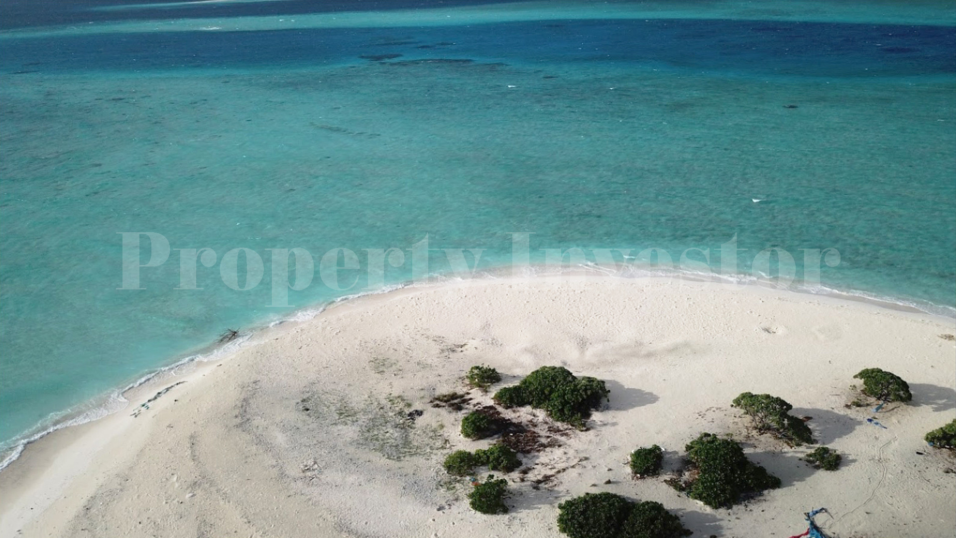 Большая лагуна 80 гектаров под коммерческое развитие на Мальдивах