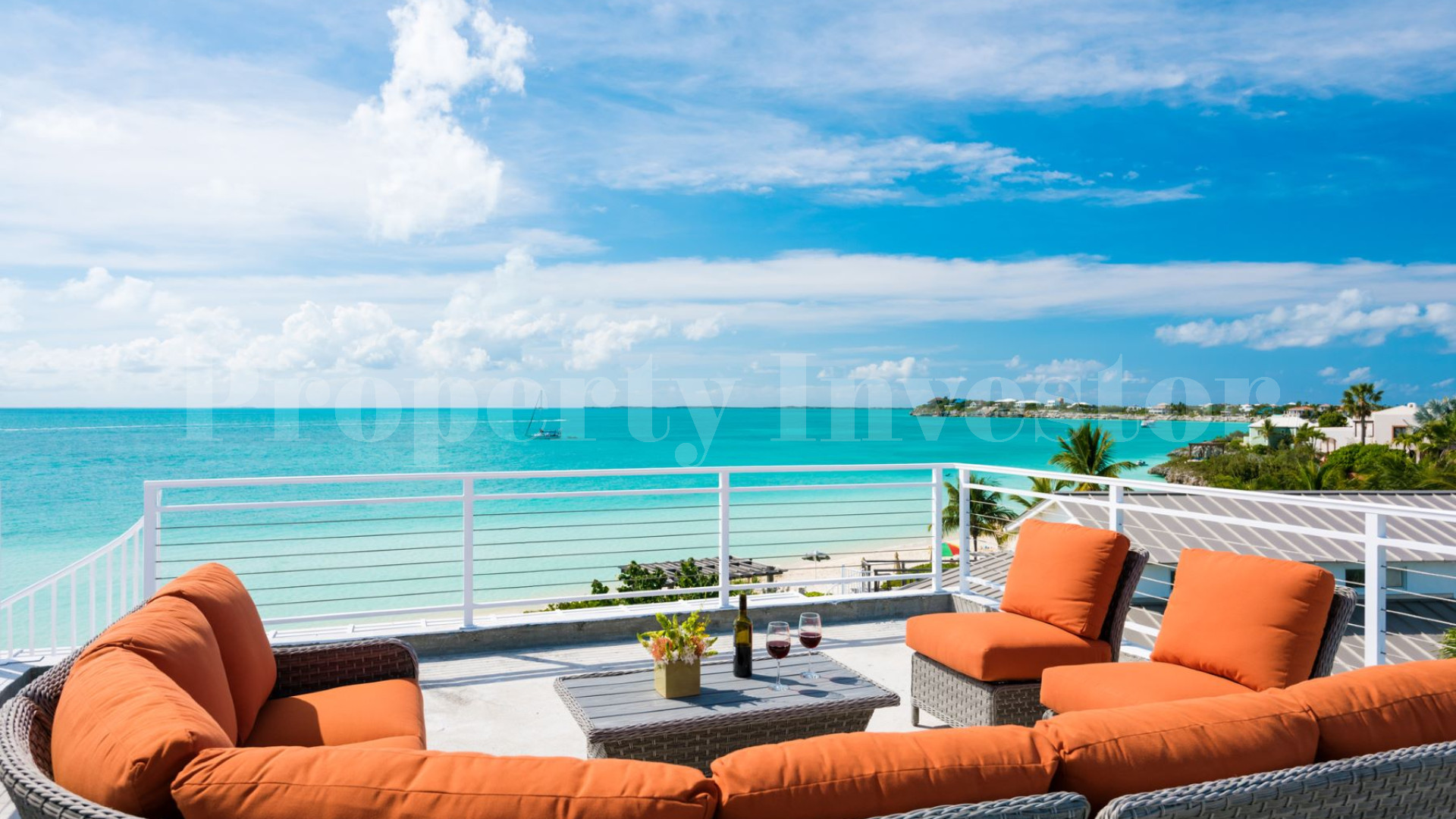 Stylish 5 Bedroom Luxury Beachfront Villa for Sale on Sapodilla Bay Beach, Turks & Caicos