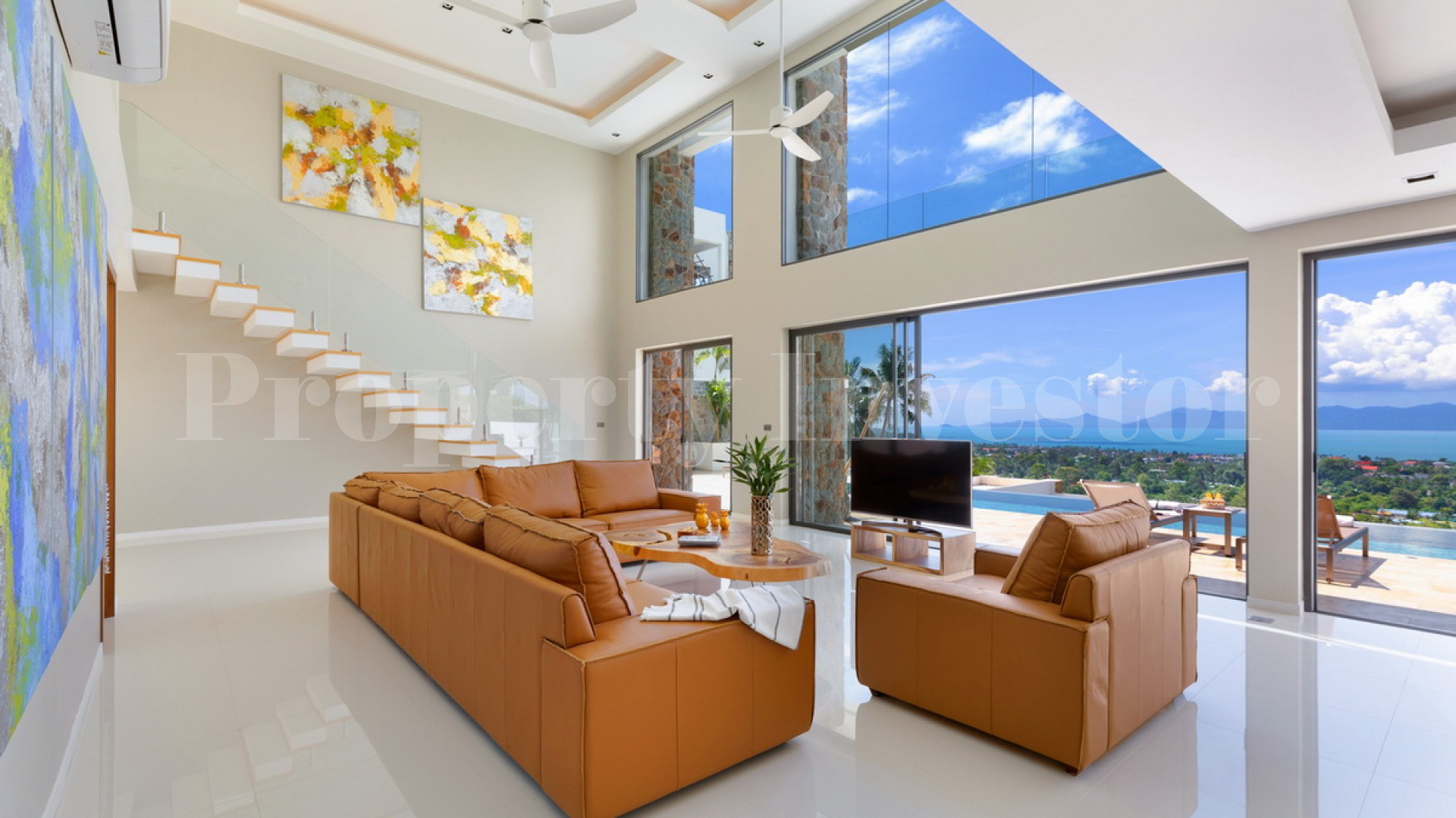 Фантастическая роскошная дизайнерская вилла с 4 спальнями с видом на море на о. Самуи