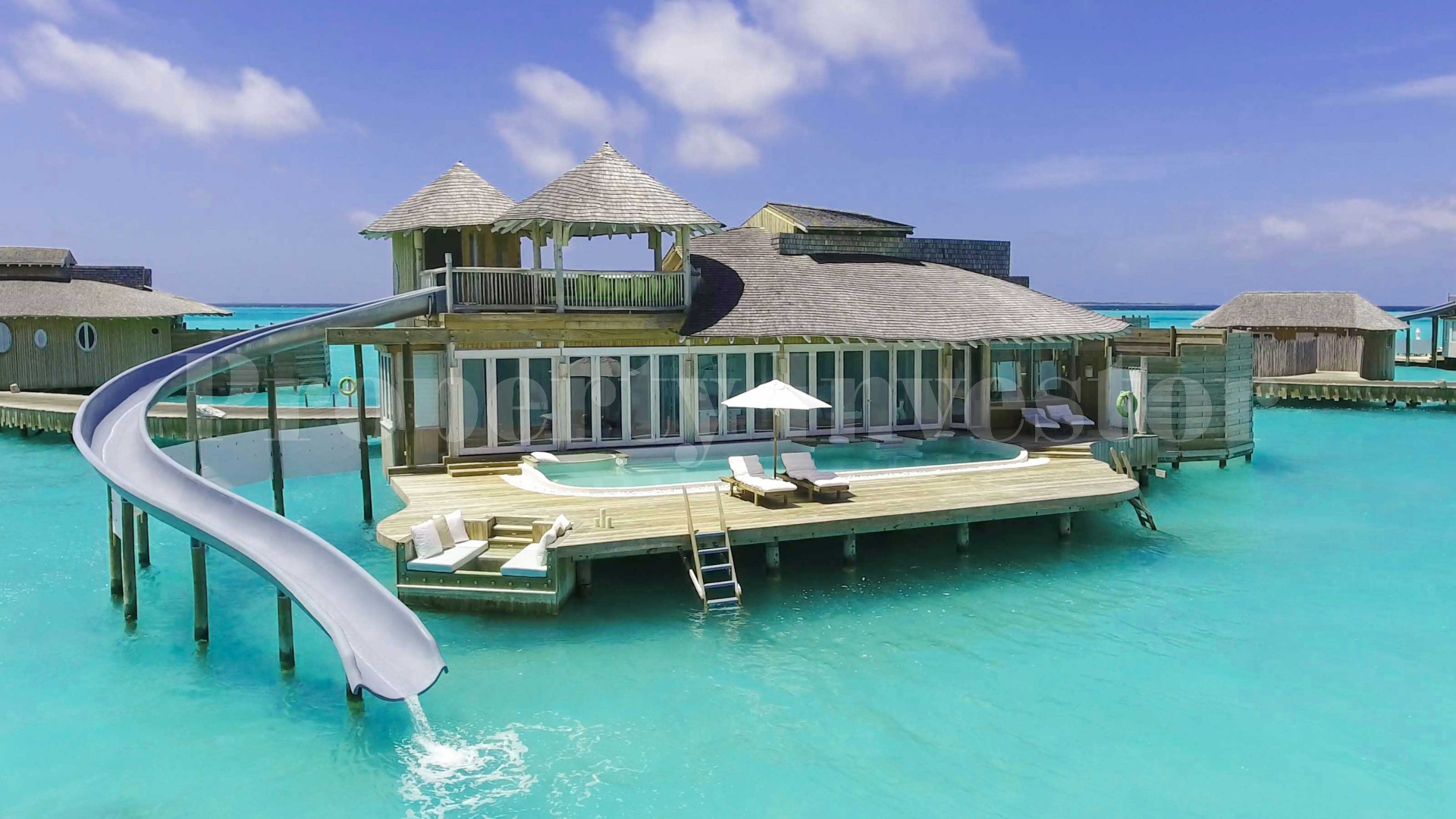 1 Bedroom Overwater Villa with Slide in the Maldives