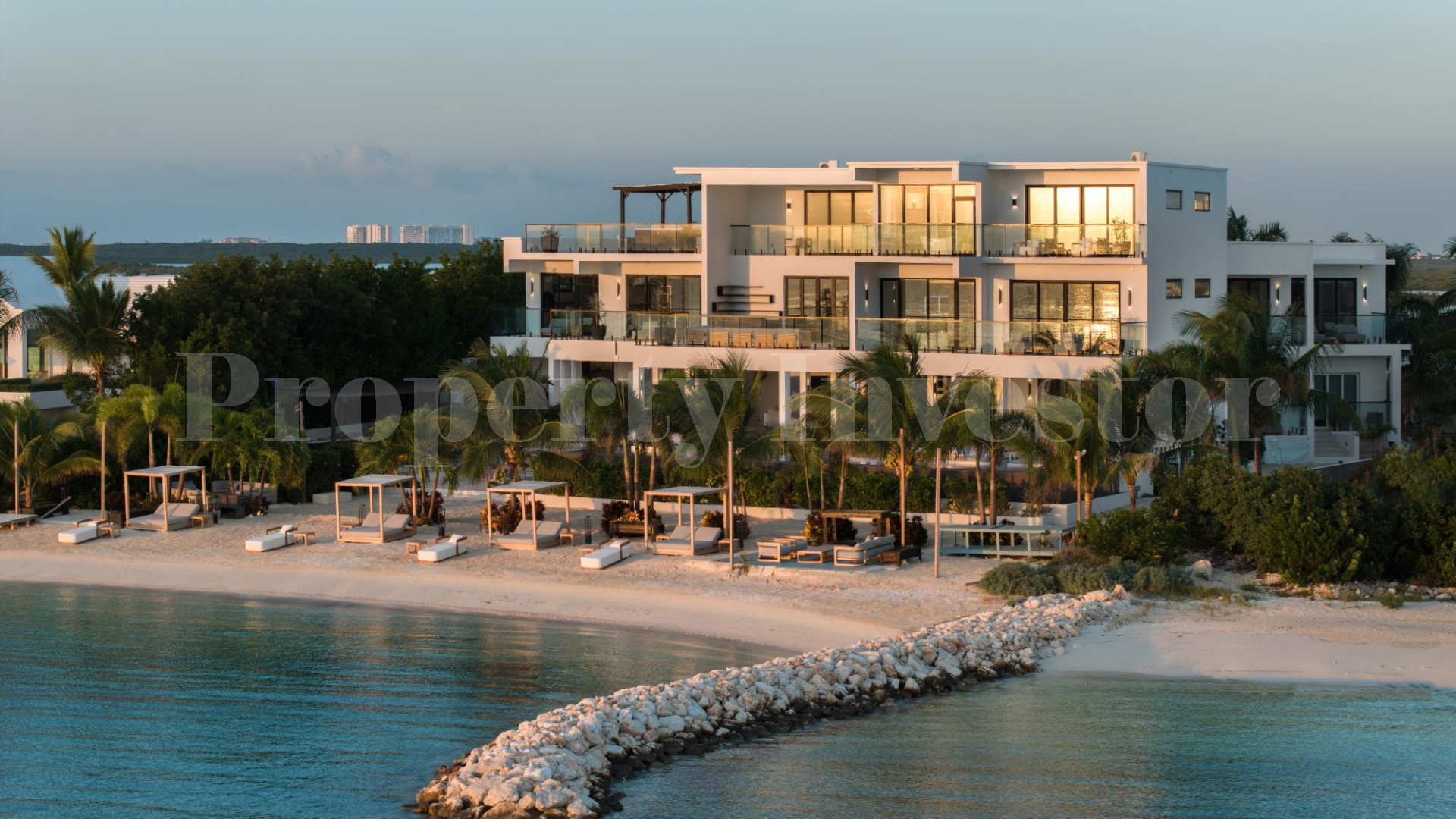 Premier 10 Bedroom Beachfront Trophy  Estate for Sale in Turtle Tail, Turks & Caicos