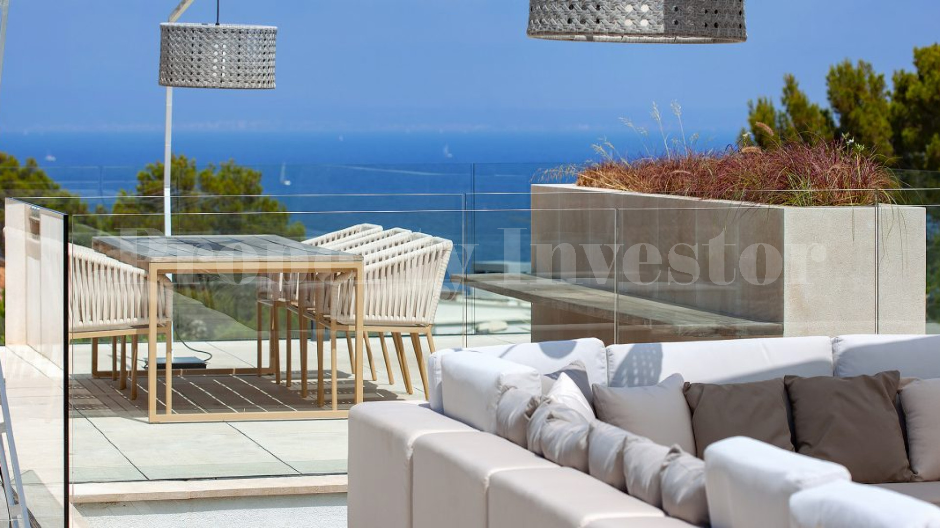 Ультра современная вилла с 5 спальнями с видом на море в Соль де Майорка