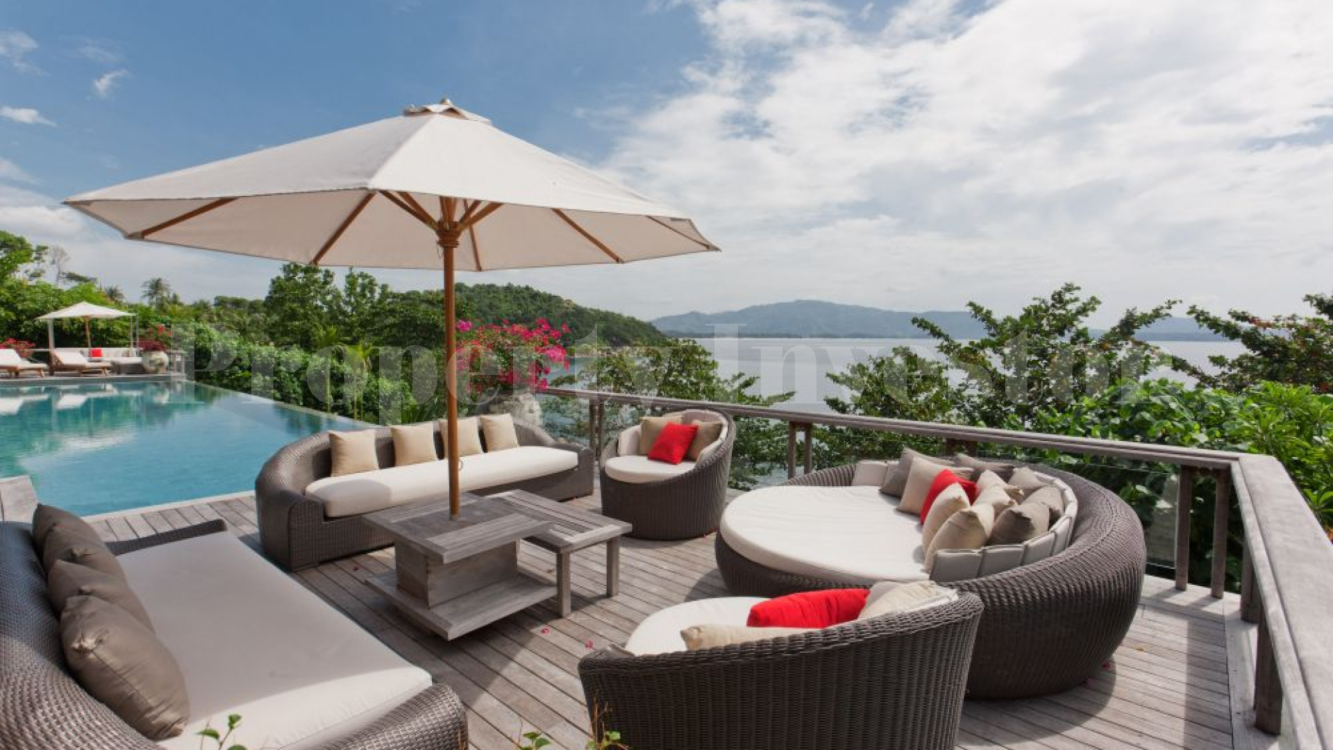 Fabulously Unique 6 Bedroom Oceanview Luxury Villa with 180° Panoramic Views & Private Beach for Sale in a 5* World Class Resort in Phuket