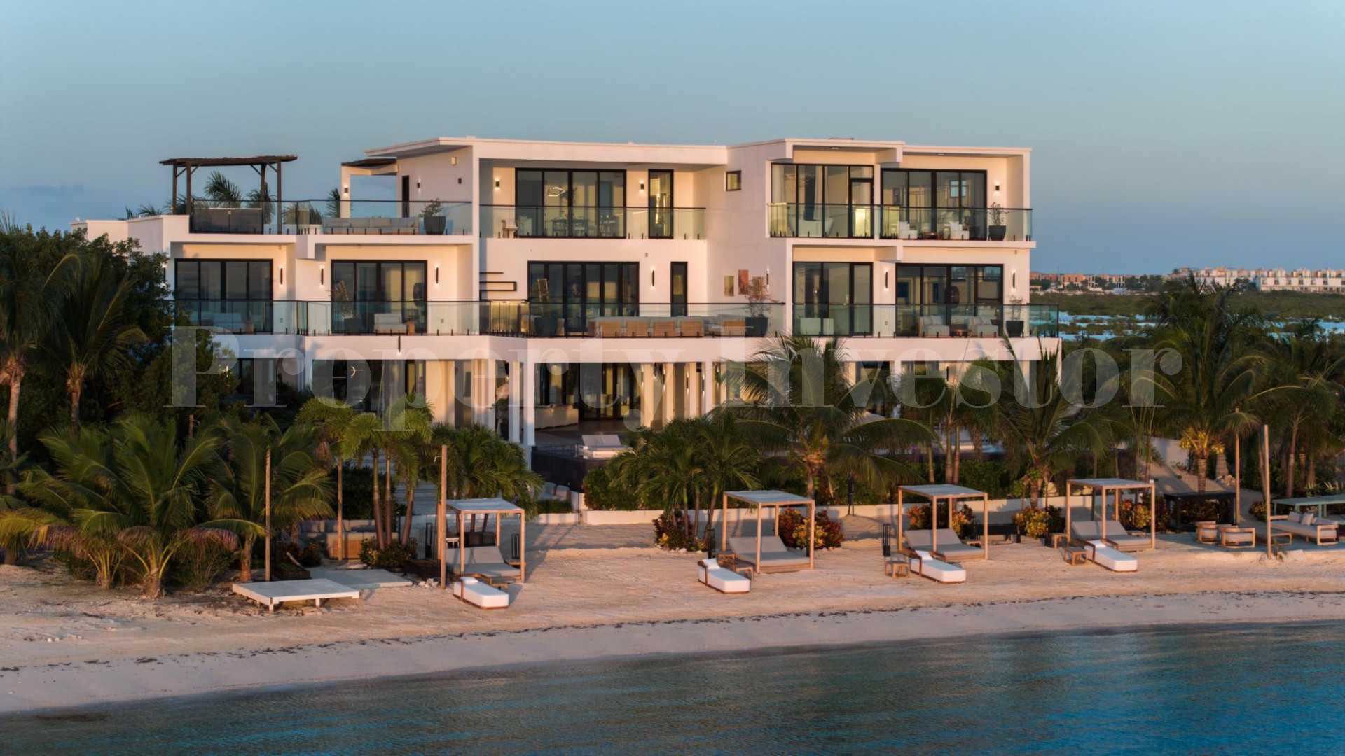 Premier 10 Bedroom Beachfront Trophy  Estate for Sale in Turtle Tail, Turks & Caicos