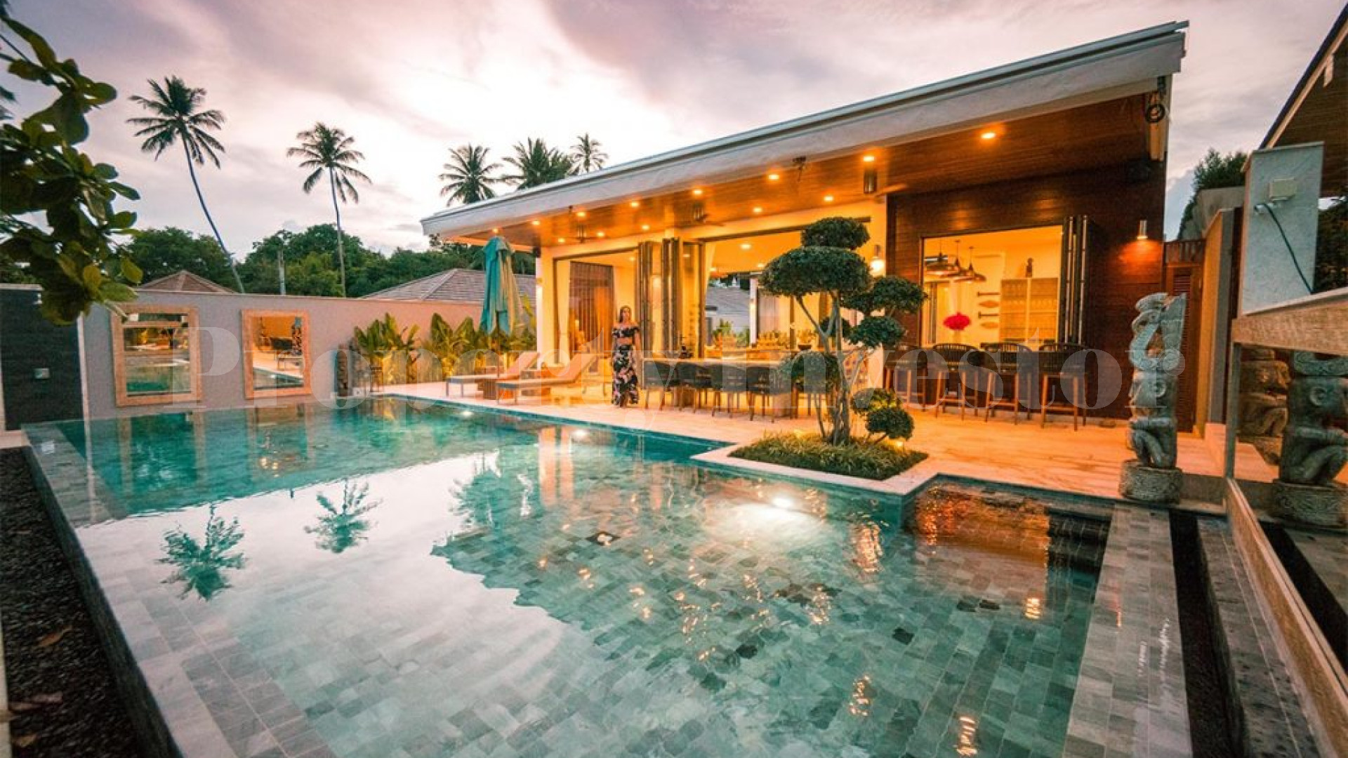 Breathtaking 6 Bedroom Beachfront Villa for Sale in Samui