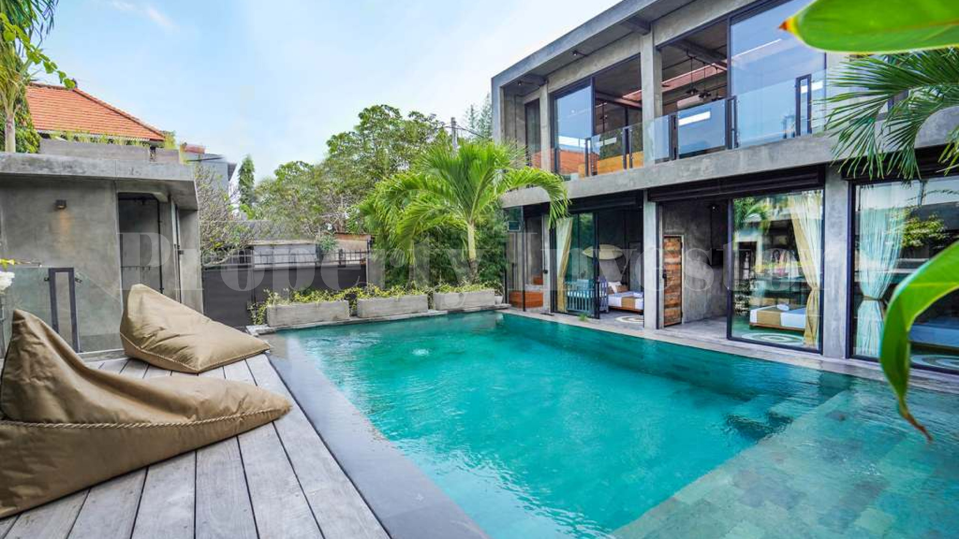 Modern 3 Bedroom Concrete Industrial Style Villa for Sale in Umalas, Bali