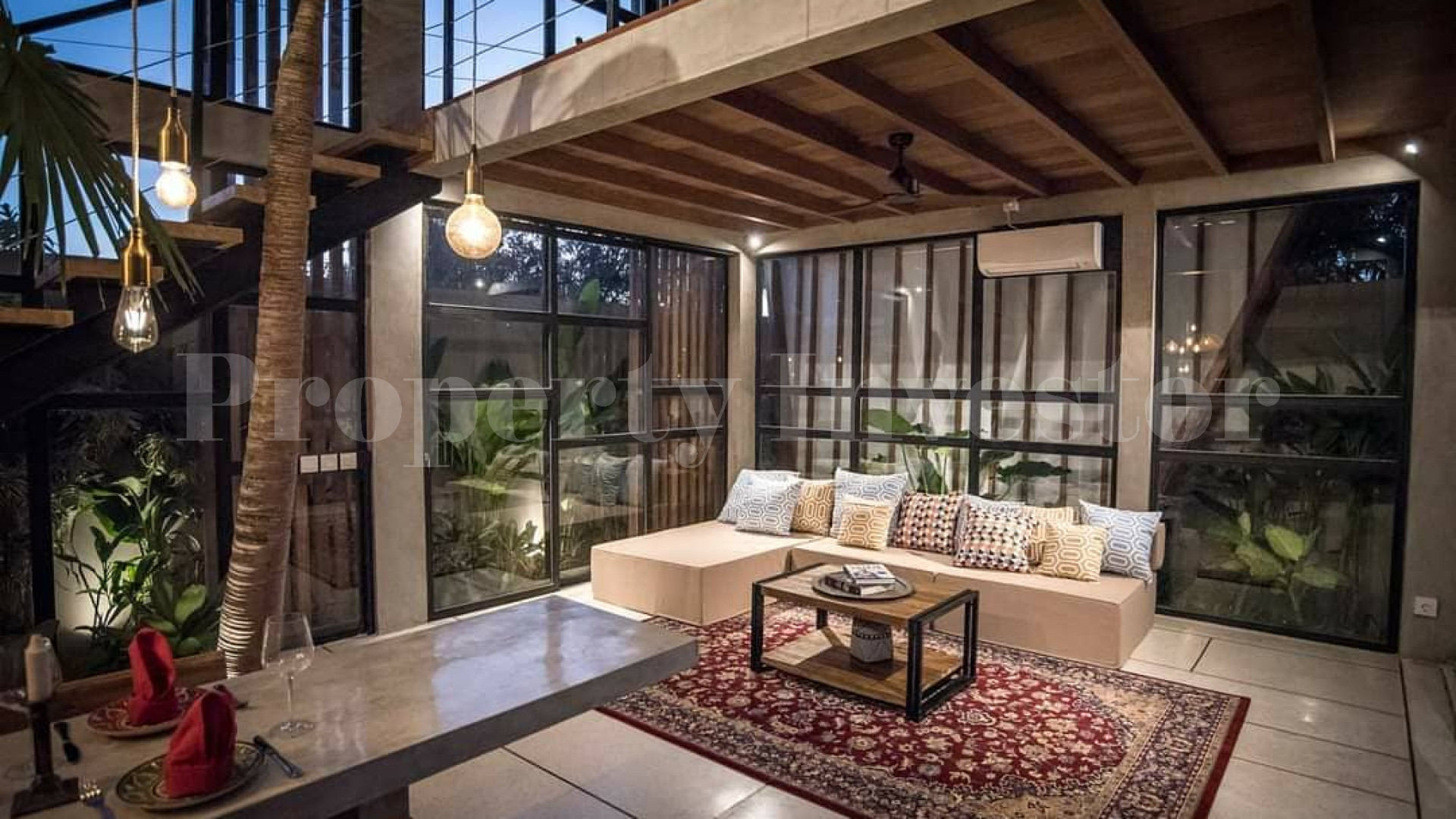 Stylish 2 Bedroom Designer Villa with Loft Mezzanine for Sale in Canggu, Bali