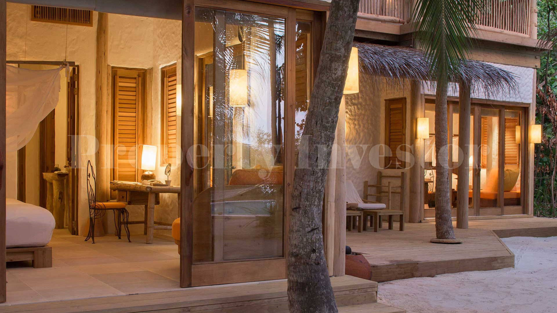 Продаётся укромная, роскошная пляжная вилла с 4 спальнями и бассейном при эко-отеле на Мальдивах