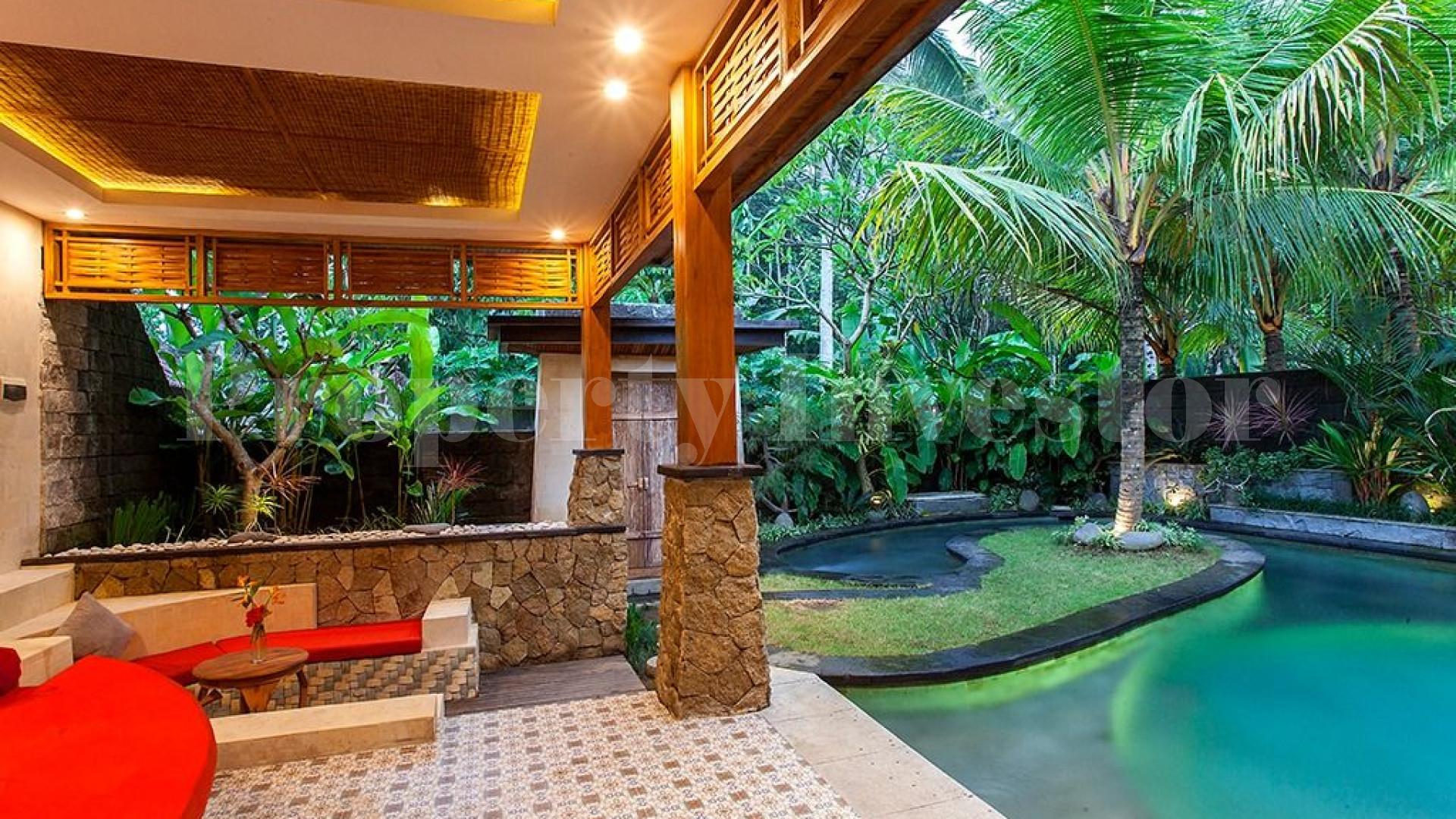 Perfectly Located 4 Villa/8 Bedroom Traditional Boutique Hotel for Sale in North Ubud, Bali
