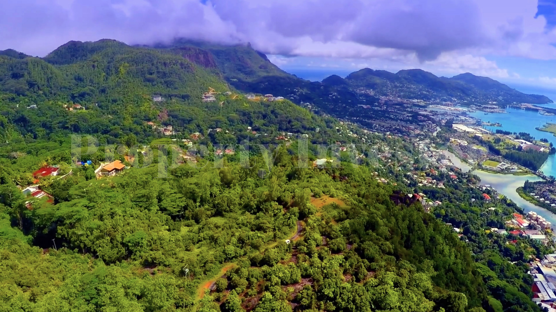 5.46 Hectare Mountaintop Land for Private or Residential Development with Unbeatable 360° Sea & Mountain Views for Sale in Mahé, Seychelles