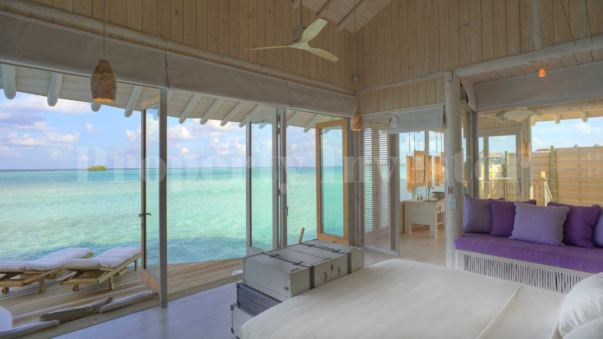 2 Bedroom Overwater Villa with Slide in the Maldives