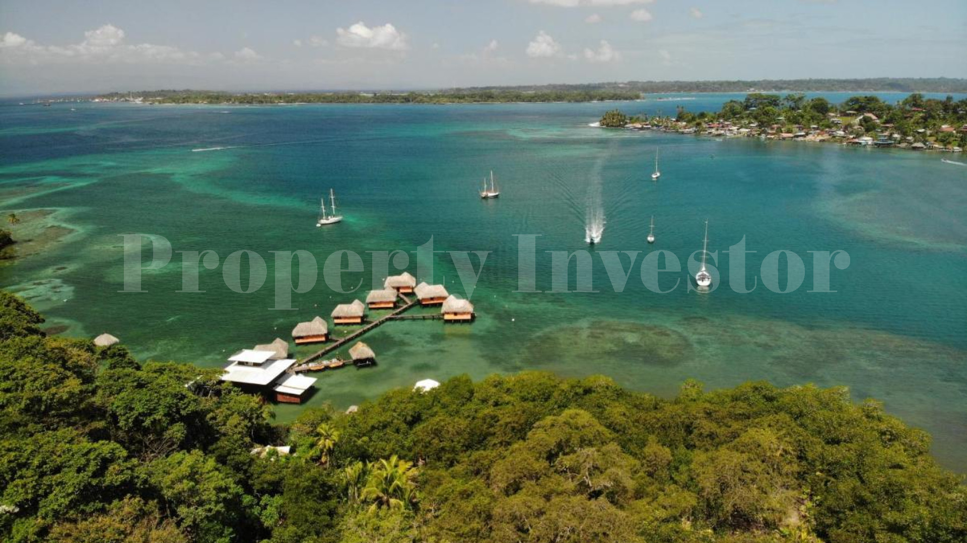 5.6 Acre Boutique Overwater Bungalow Eco-Resort & Nature Reserve for Sale in Bocas del Toro, Panama