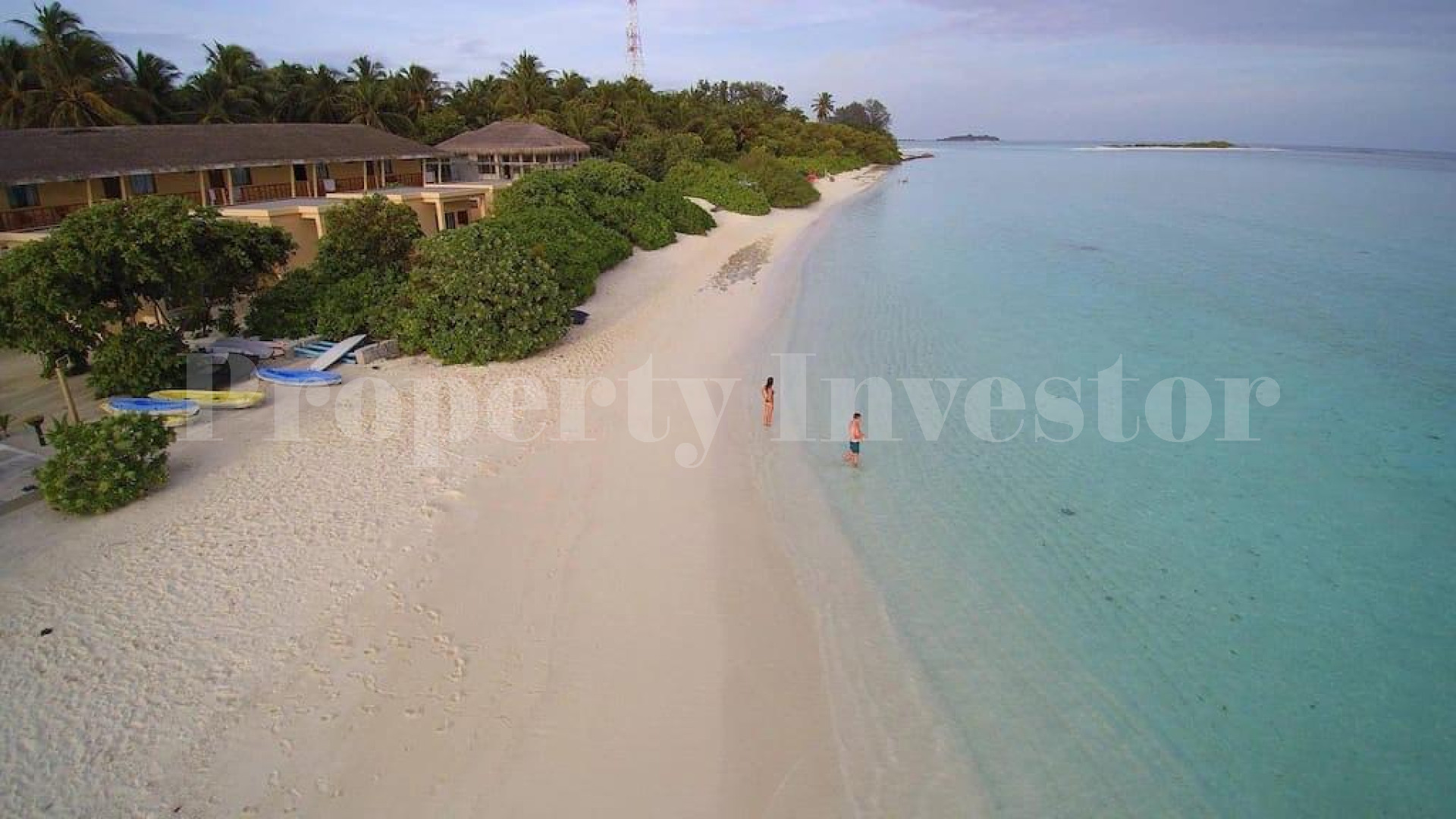 Functioning 42 Room Resort with 2 Hectare 50 Villa Development Expansion Plan for Sale in the Maldives