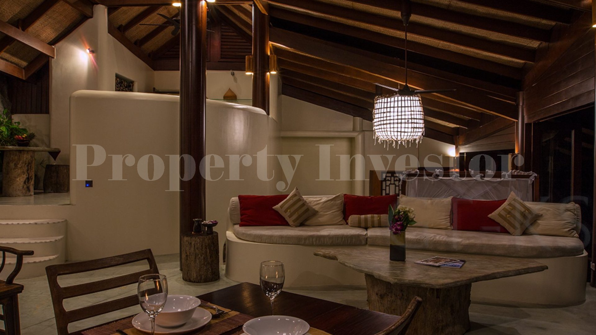 Unreal 3 Bedroom Tropical Luxury Hillside Villa with Waterfall in Koh Samui