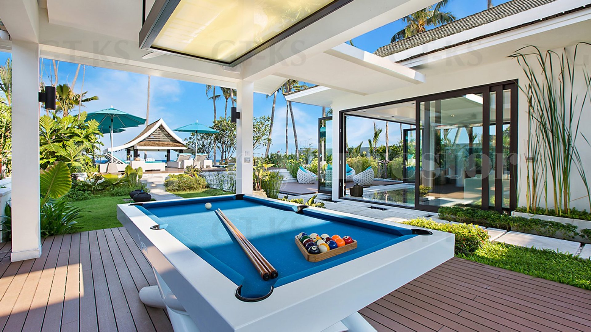 Невероятная роскошная современная вилла на 5 спален на пляже на о.Самуи, Тайланд