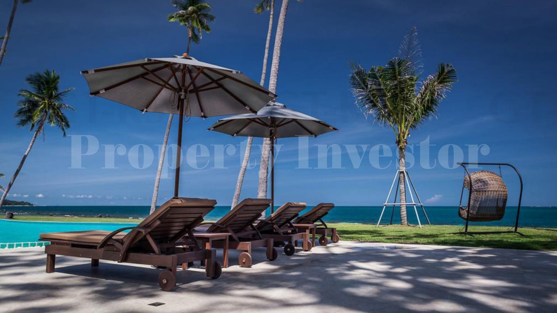 Stunning 4 Bedroom Modern Beachfront Villa with Private Beach Access for Sale in Koh Samui, Thailand