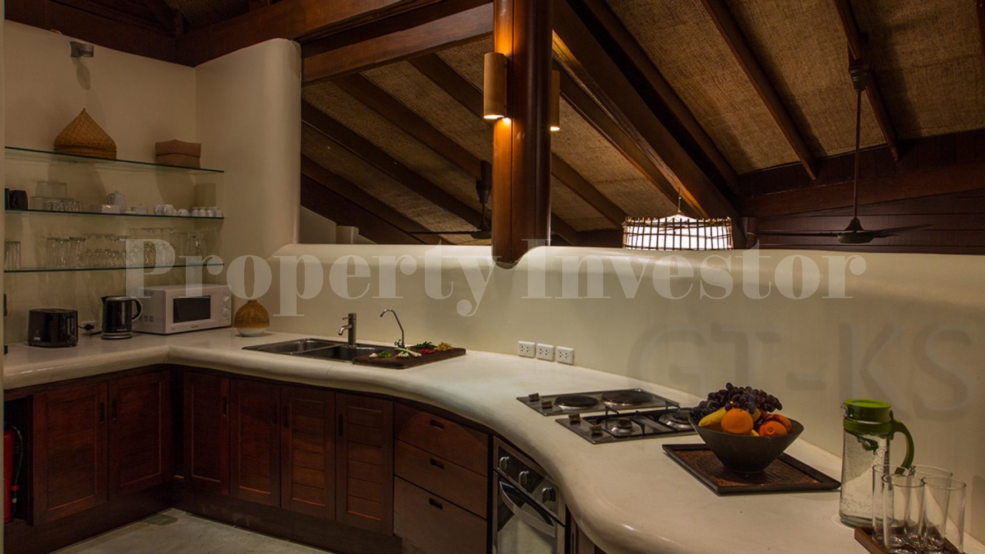 Unreal 3 Bedroom Tropical Luxury Hillside Villa with Waterfall in Koh Samui