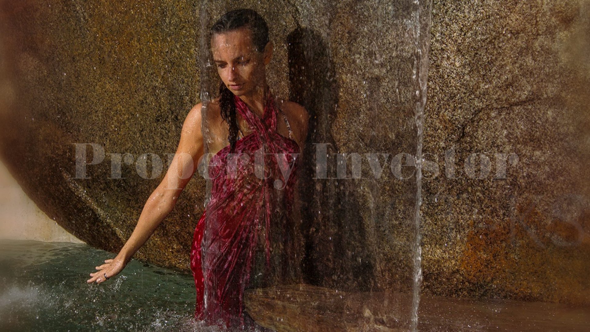 Unreal 3 Bedroom Tropical Luxury Hillside Villa with Waterfall in Koh Samui