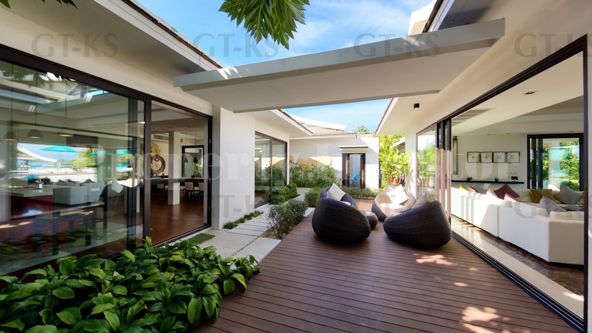 Невероятная роскошная современная вилла на 5 спален на пляже на о.Самуи, Тайланд