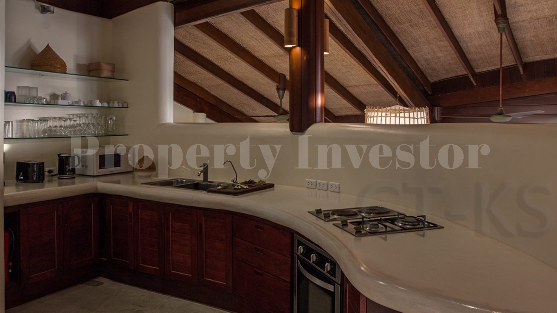 Unreal 3 Bedroom Tropical Luxury Hillside Villa with Waterfall in Koh Samui